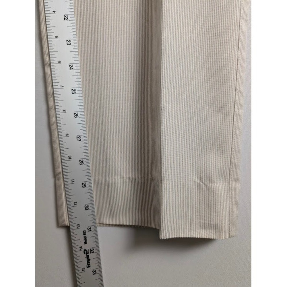 Peter Millar Golf Pants Mens 36x31 Tan/White Micro Seersucker Lightweight Preppy - Picture 6 of 9